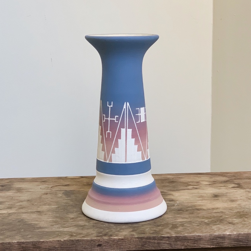 Hand Made Aztec Vase